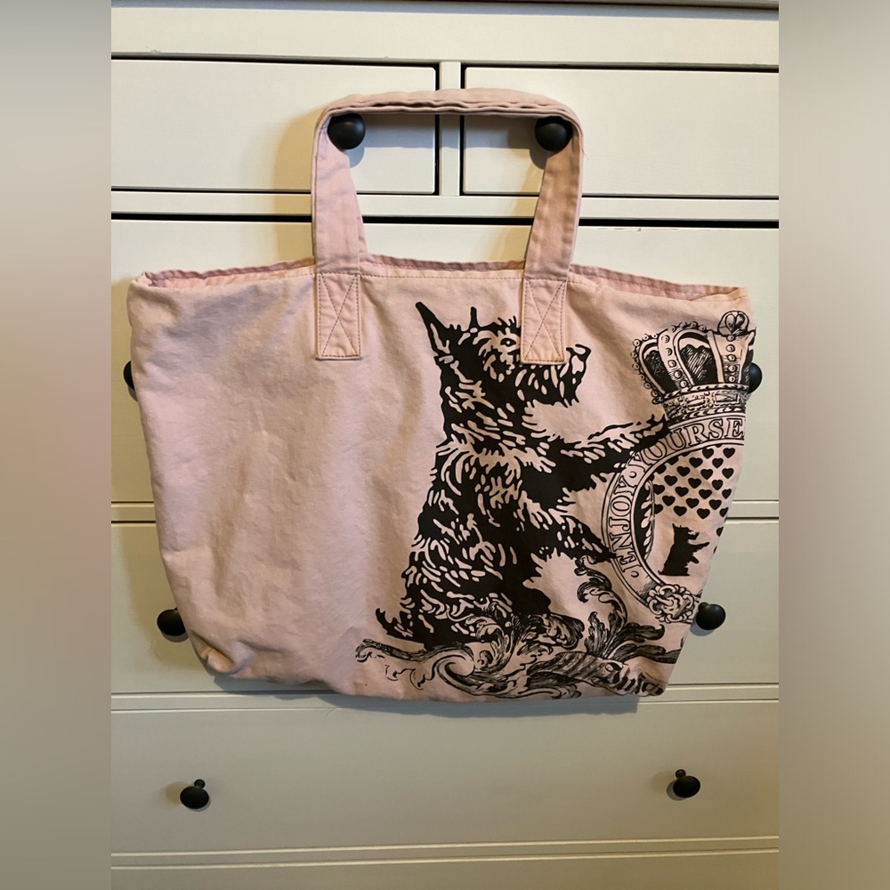 Y2K Juicy Couture Pink and Brown Tote Bag - Picture 5 of 13